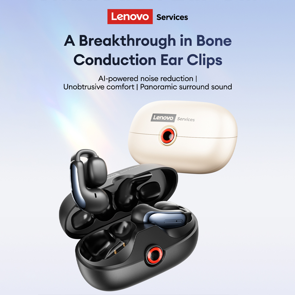 Wireless Earbuds Case - Lenovo LES-108 conducción ósea TWS Clips