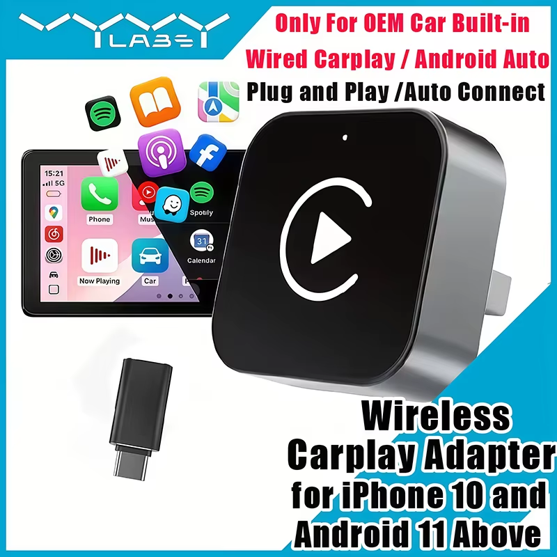 Phone Accessories Online - Adaptador Inalámbrico CarPlay 2 en 1,