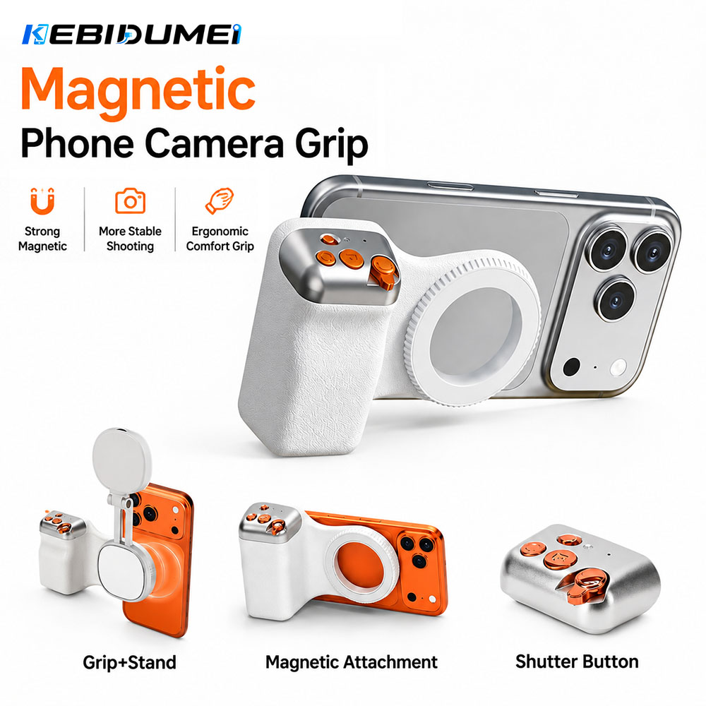 Phone Accessories Video - KEBIDUMEI Empuñadura Magnética para Cámara de