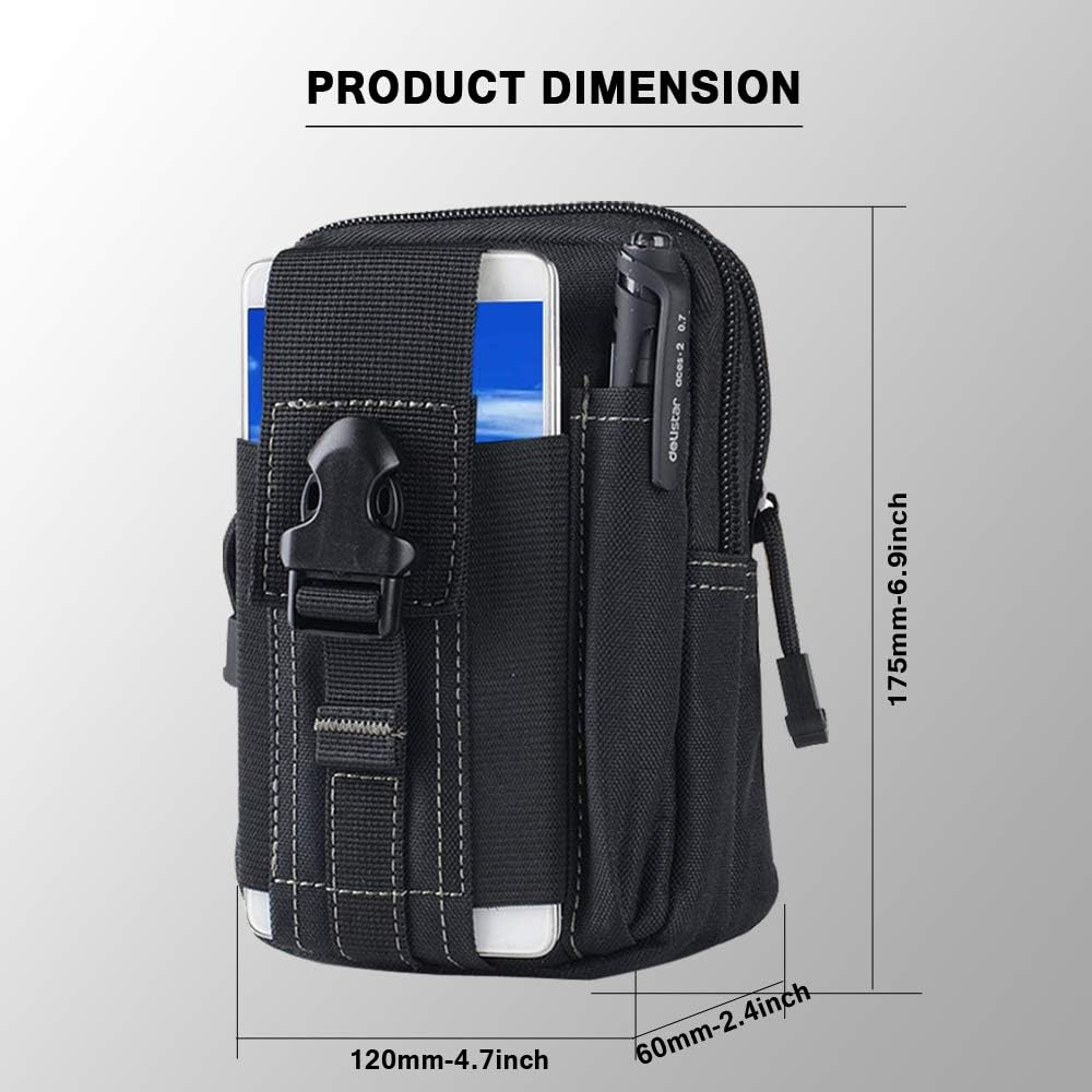 Bolsa táctica Molle para cintu - Phone Accessory reseña y precio