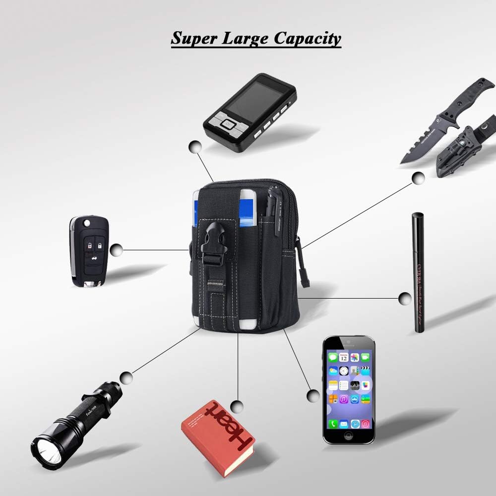 Bolsa táctica Molle para cintu - Phone Accessory reseña y precio