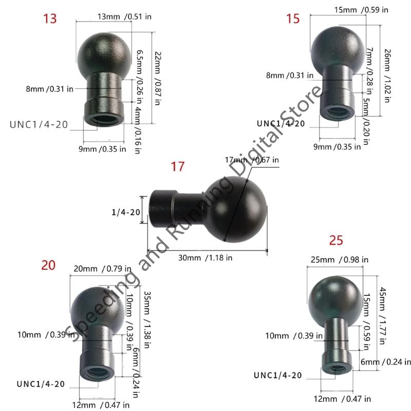 Adaptador cabeza bola Q39D alu - Phone Accessories Video reseña y precio