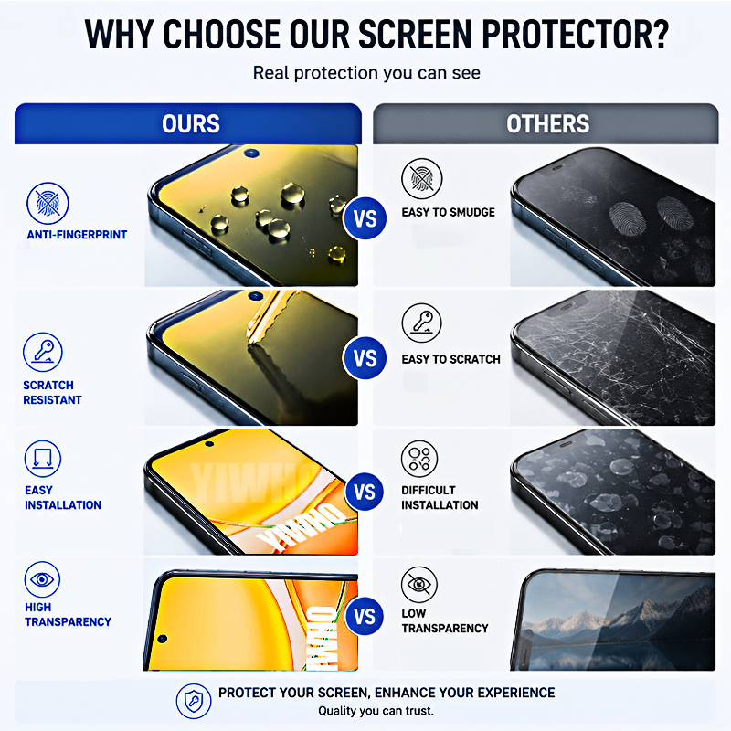 1-100 Piezas de Cristal Templa - Phone Accessories Vivo reseña y precio