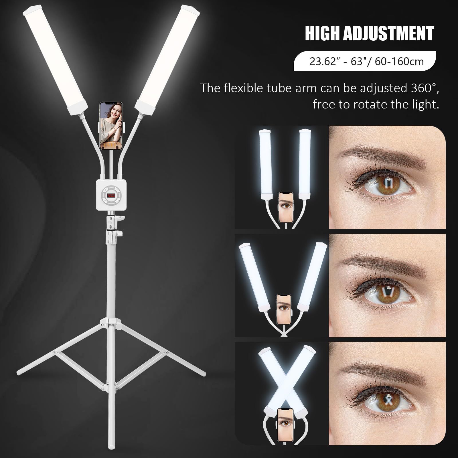 Luz de relleno LED de doble br - Led Strip Selfie reseña y precio