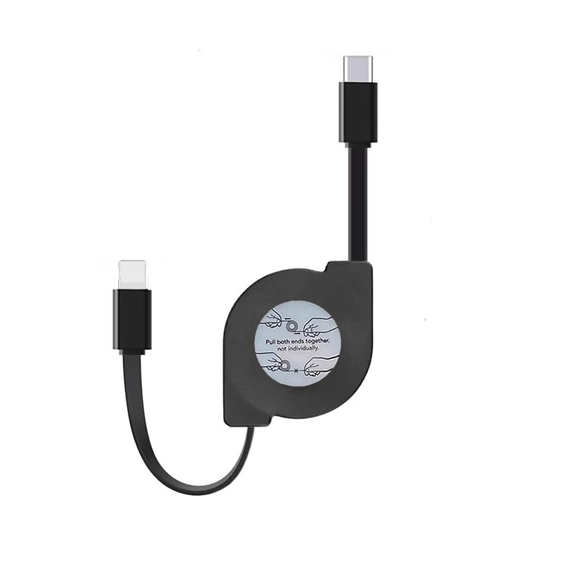 Cable retráctil PD de carga rá - Phone Accessories Online reseña y precio