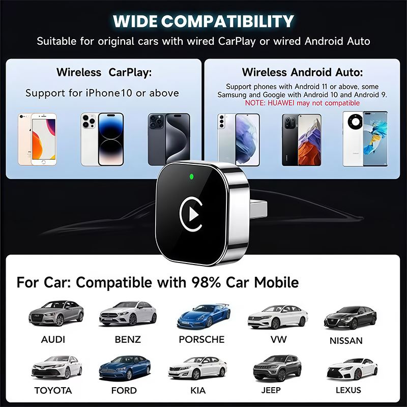 Adaptador Inalámbrico CarPlay  - Phone Accessories Online reseña y precio