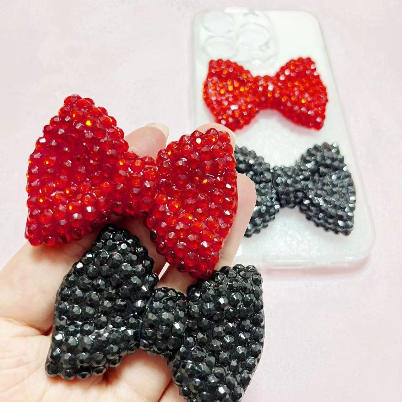 1 Uds Y2K Kawaii pajarita rosa - Phone Accessories Logo Design reseña y precio