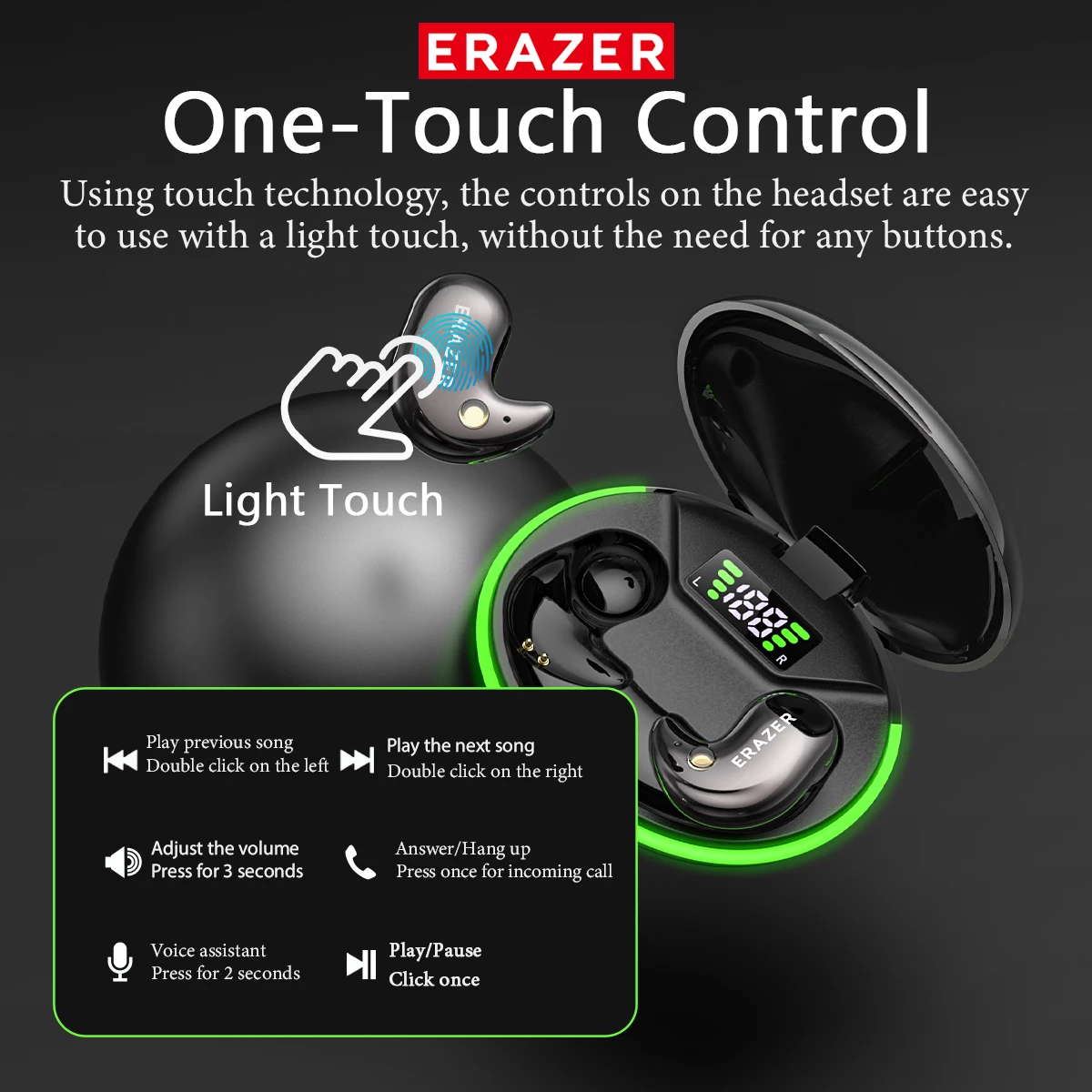 Audífonos Bluetooth Intrauditi - Wireless Earbuds Case reseña y precio