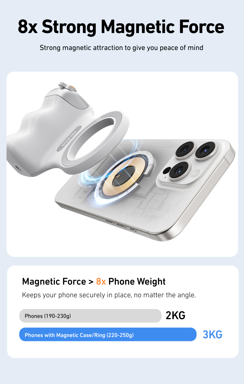 TELESIN-empuñadura magnética p - Phone Accessories Video reseña y precio