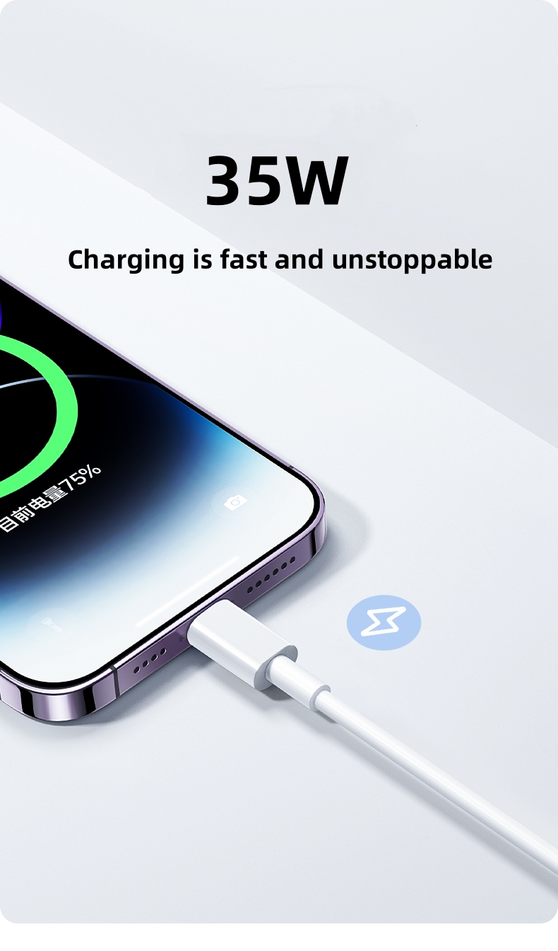 Cable USB de 35W para iPhone 1 - Phone Accessories Online reseña y precio